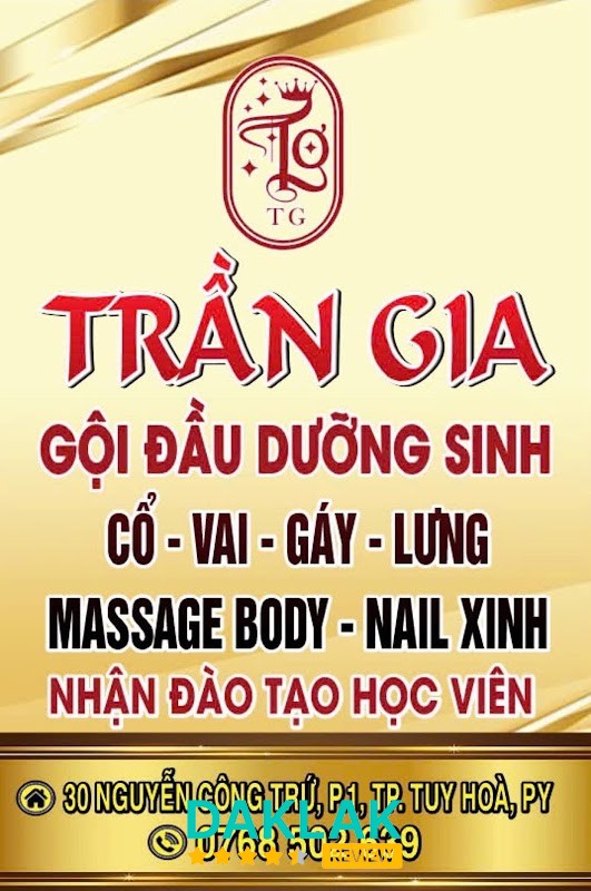 Trần Gia Spa Gội đầu dưỡng sinh - Massage Body - gội đầu dưỡng sinh Tuy Hòa