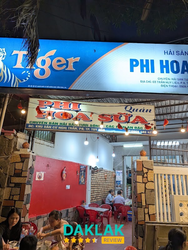 Quán hải sản Phi Hoa Sữa hải sản Tuy Hòa
