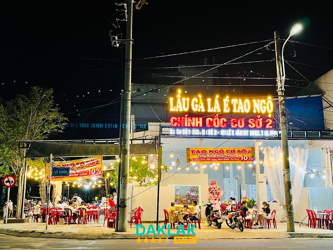 Quán Lẩu gà lá é Tao Ngộ Cơ Sở 2 (Quán gốc đường 3/4 TP Đà Lạt) quán lẩu Tuy Hòa