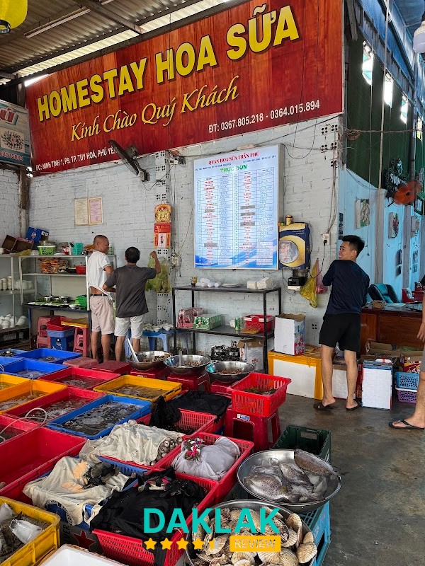 Quán Hoa Sữa (Hải sản) quán nhậu Tuy Hòa