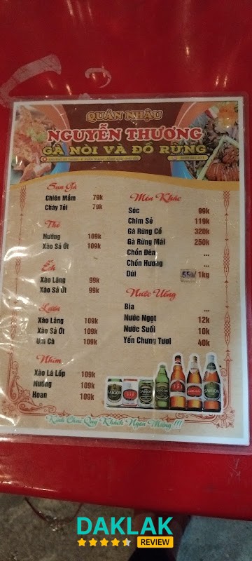 Quán nhậu Nguyễn Thương tại Xuân Đài