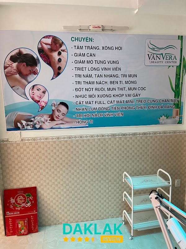 Spa Vân Vera Beauty Center trong danh sách spa Buôn Hồ