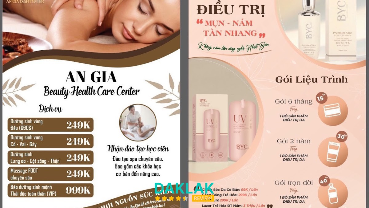 AN GIA SPA - spa trị mụn Tân An