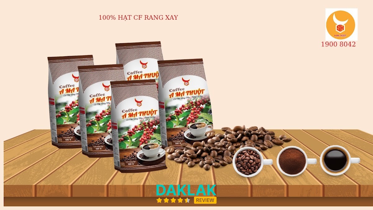 Cà Phê Rang Xay A Ma Thuột tại Ea Drăng Đắk Lắk