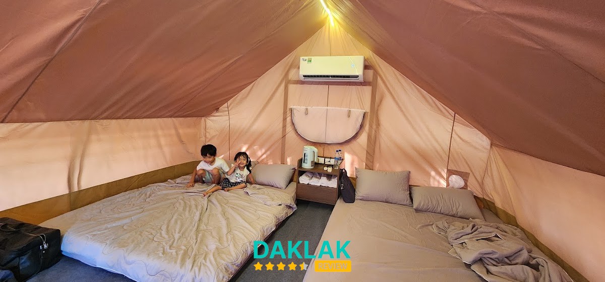 Không gian lều tại Vũng Rô Glamping