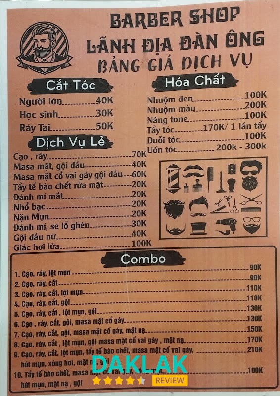 BarBer chí diễn cắt tóc nam tại Sông Cầu