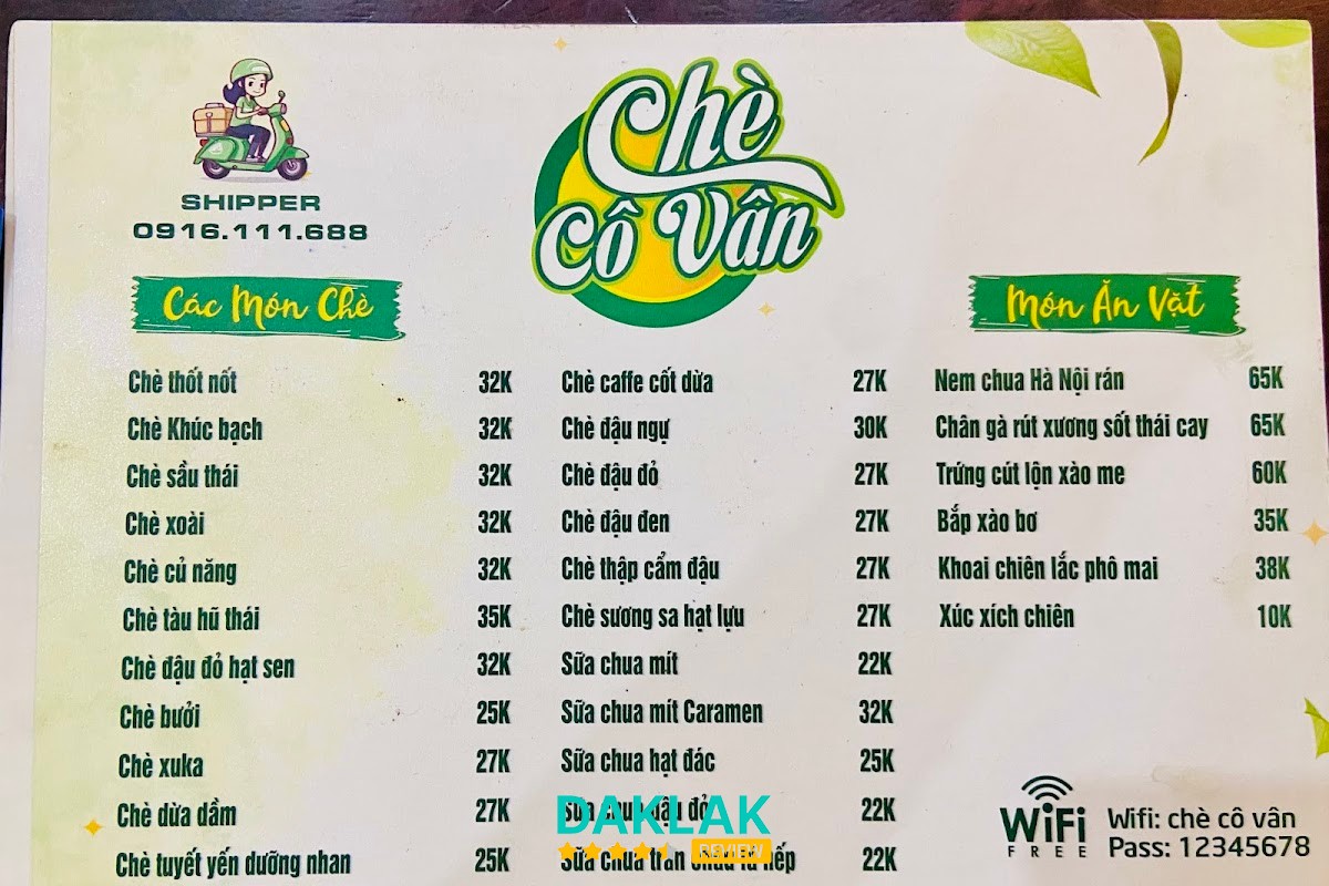 Chè Cô Vân Buôn Ma Thuột