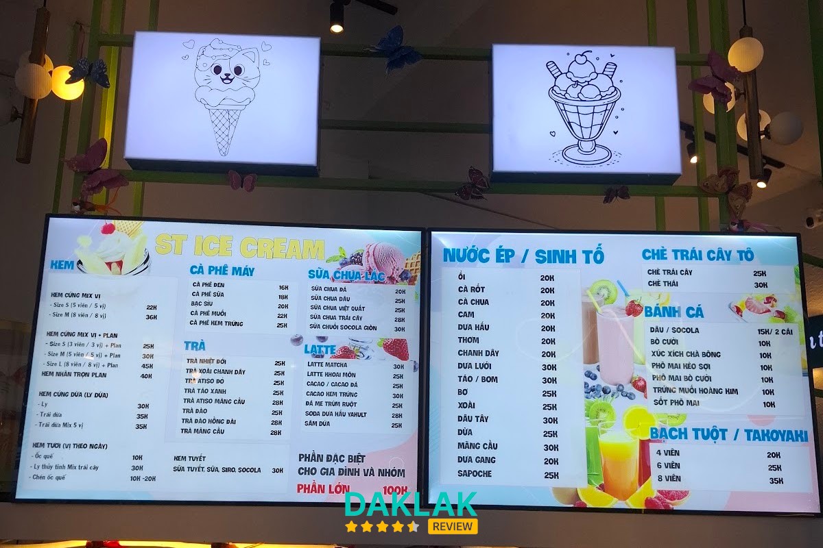 Kem trái cây tại ST Tuy Hòa