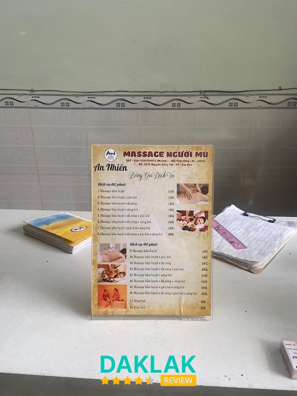 Massage người mù An Nhiên Tuy Hòa - massage trị liệu Tuy Hòa - hình 2