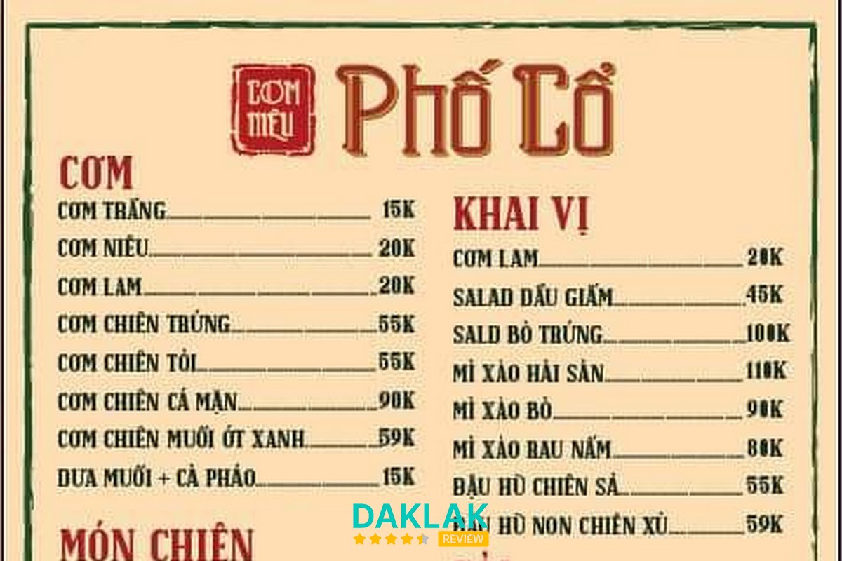 Không gian Cơm Niêu Phố Cổ