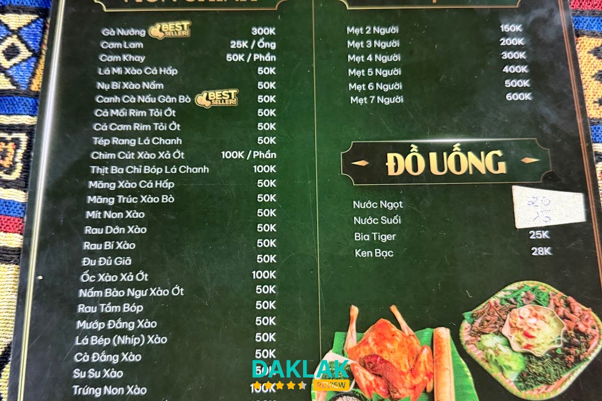 Món ăn đồng bào tại Ama ViNa