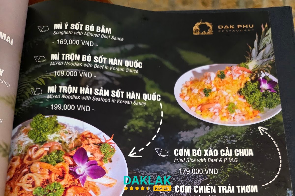 Không gian Nhà hàng Đắk Phú