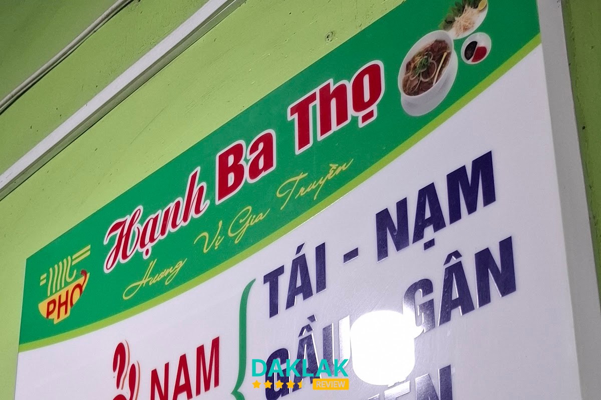 Món phở tại Phở Hạnh Ba Thọ