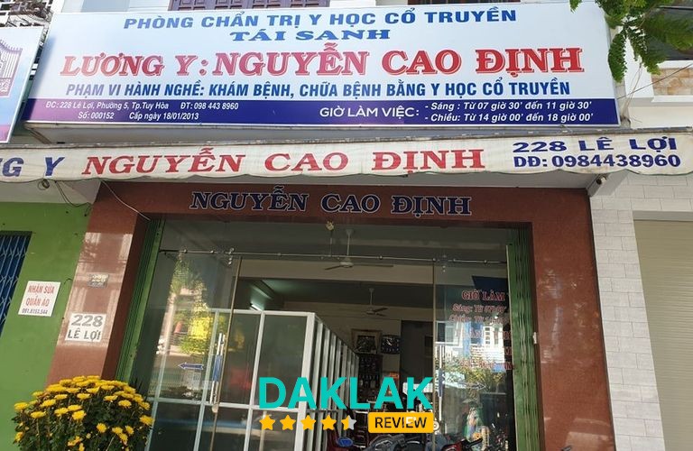 Phòng Khám Y Học Cổ Truyền Tái Sanh Tuy Hòa