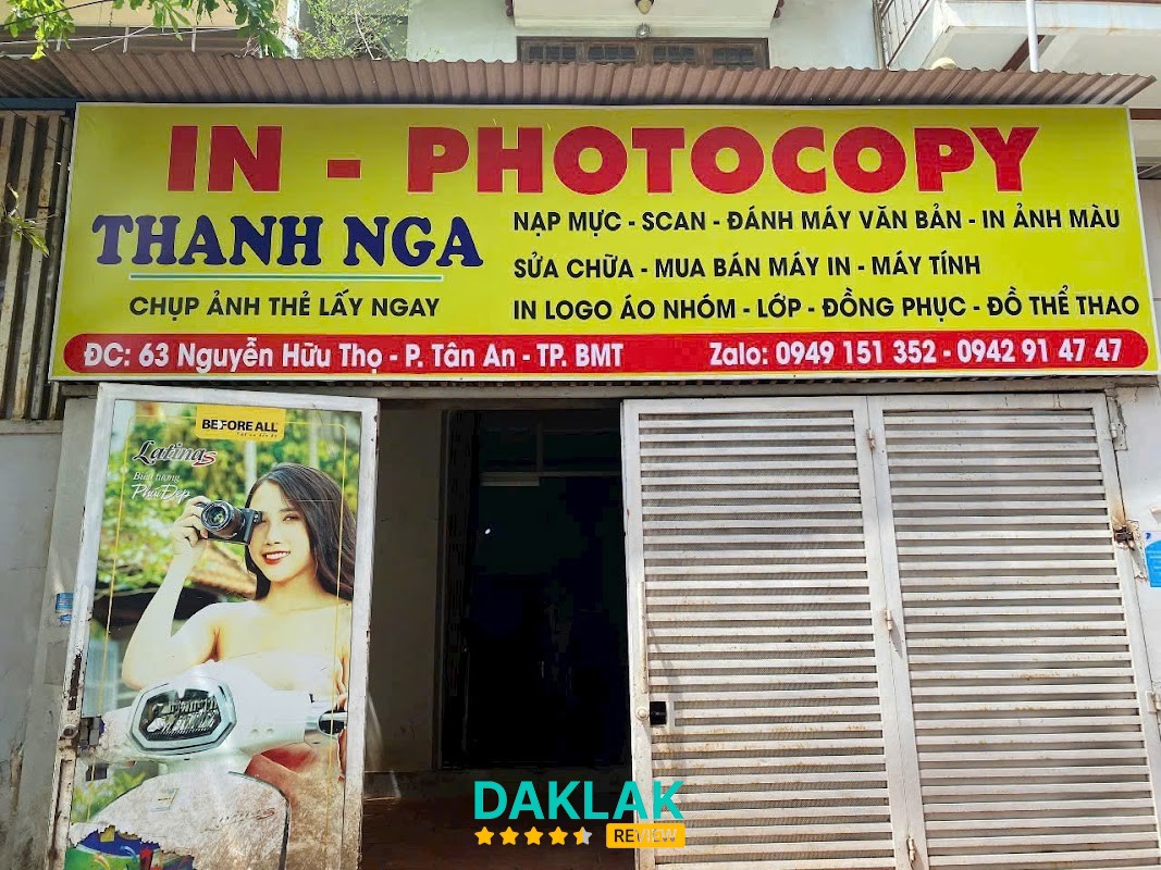 Dịch vụ in ấn Photocopy Thanh Nga