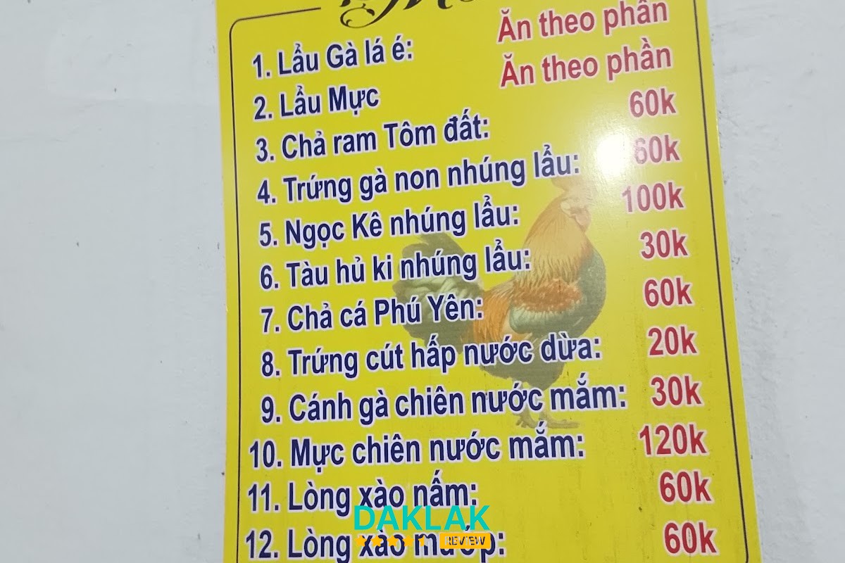 Lẩu gà lá é Tao Ngộ Tuy Hòa