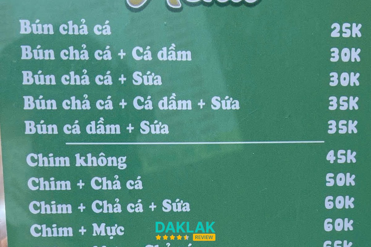 Tô bún cá tại Bún Cá Bớp Chim