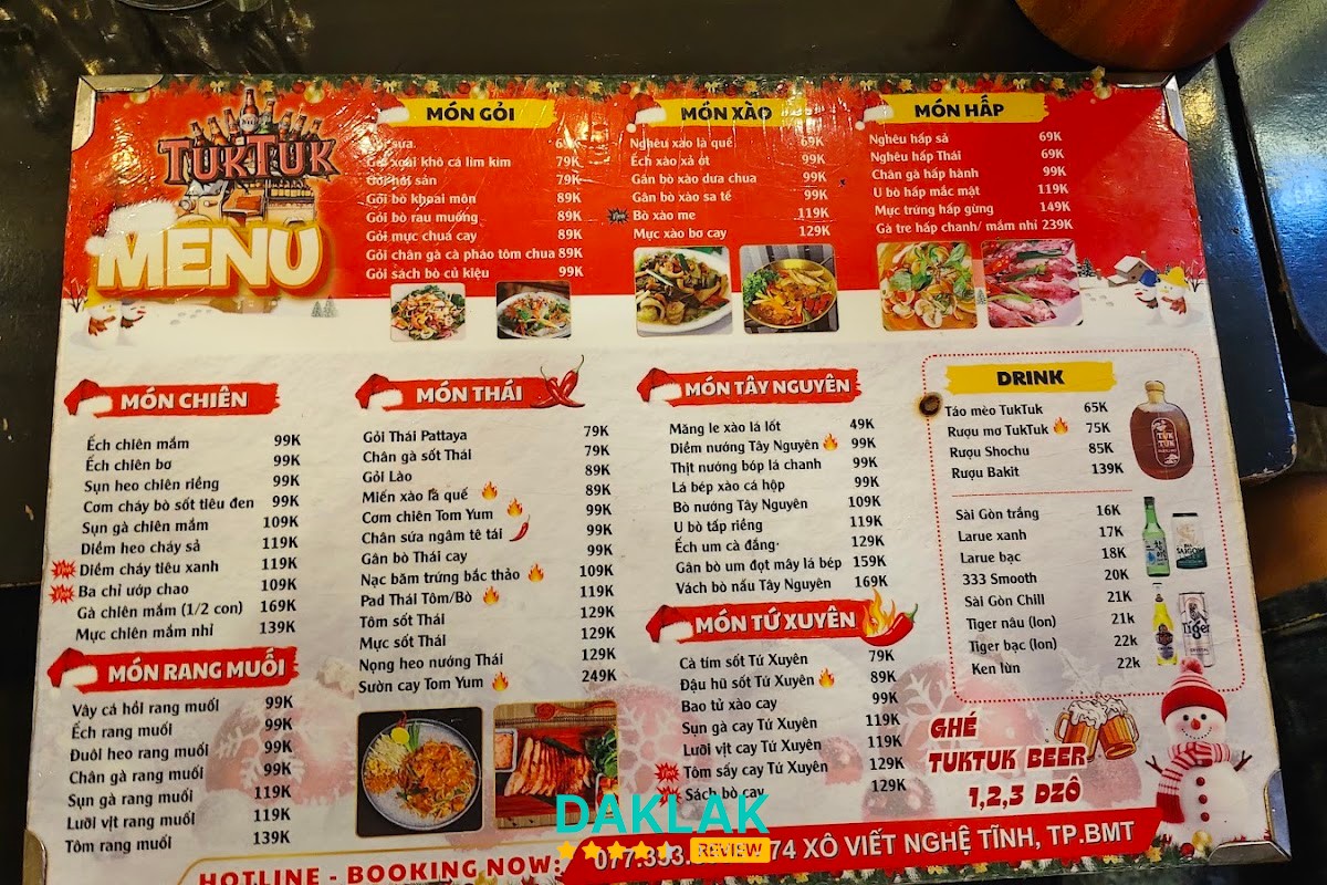 Không gian TukTuk Beer BMT