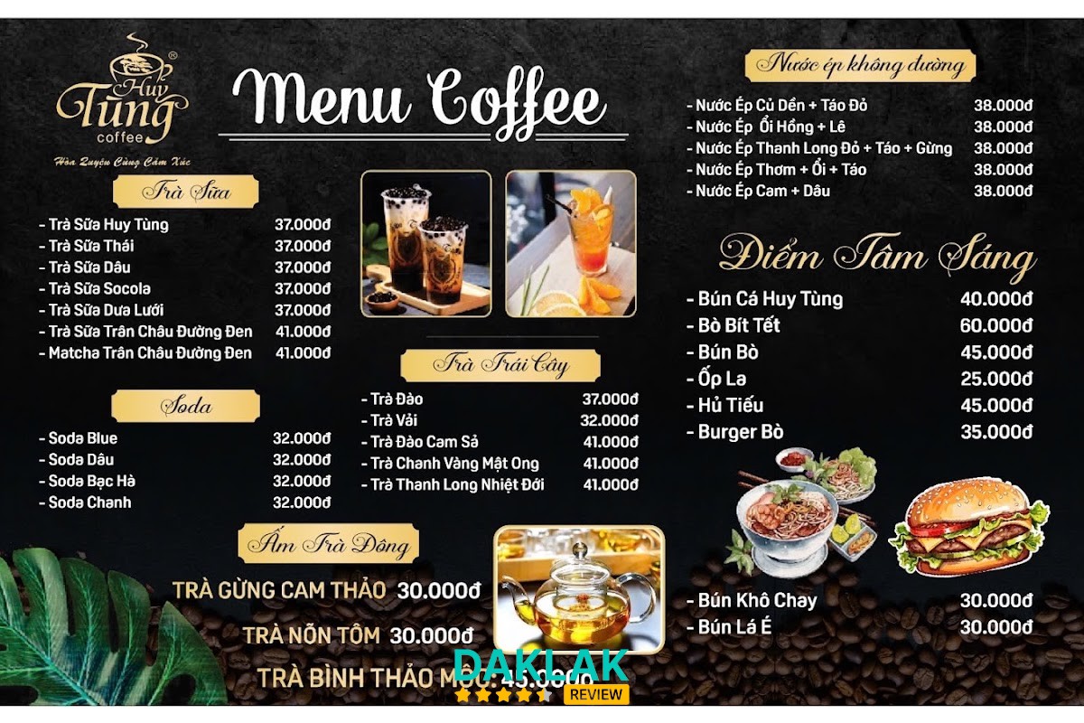 Không gian Huy Tùng Coffee