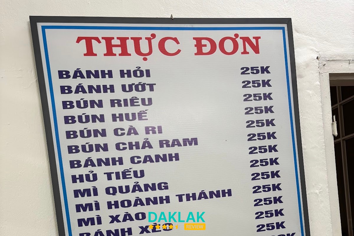 Món chay tại Tâm Thành BMT