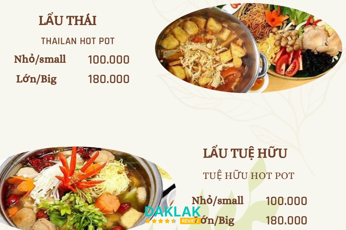 Món chay tại Tuệ Hữu Tuy Hòa