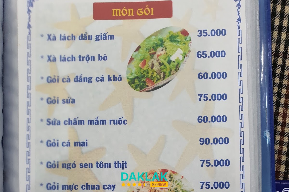Món hải sản tại Sao Biển 1