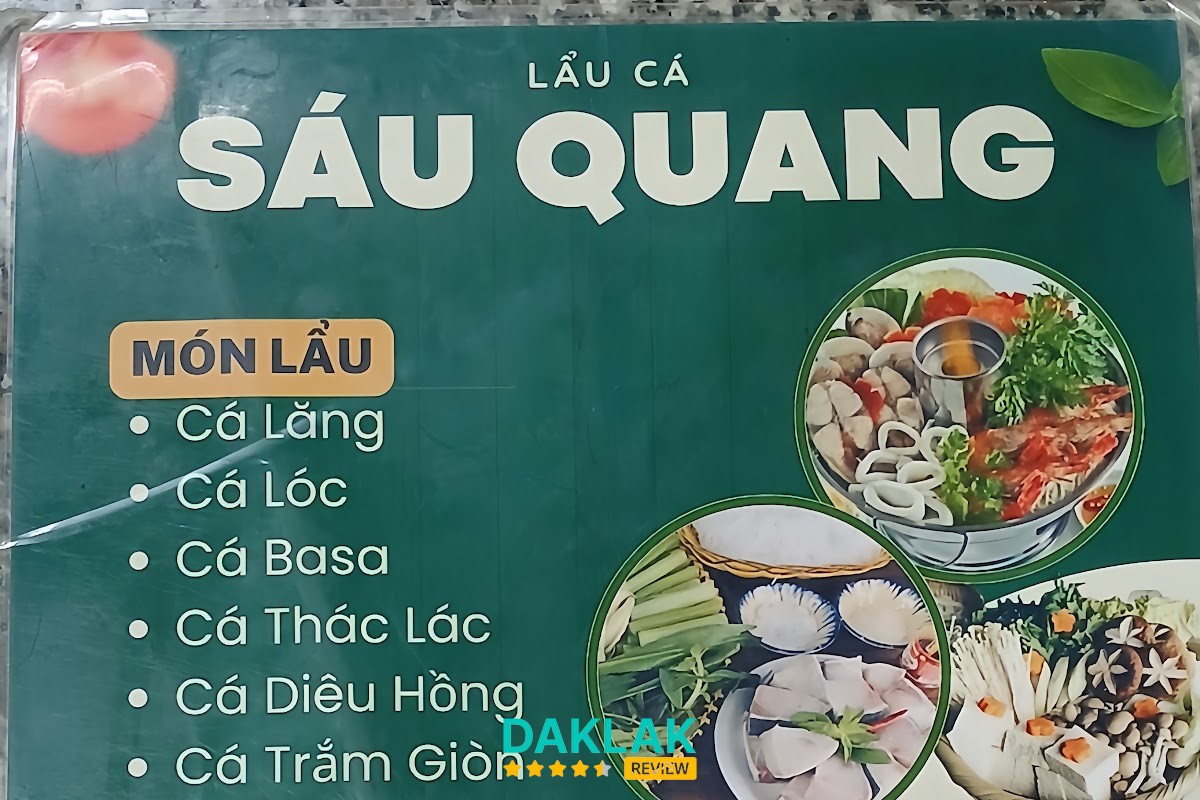 Lẩu cá lăng tại Sáu Quang