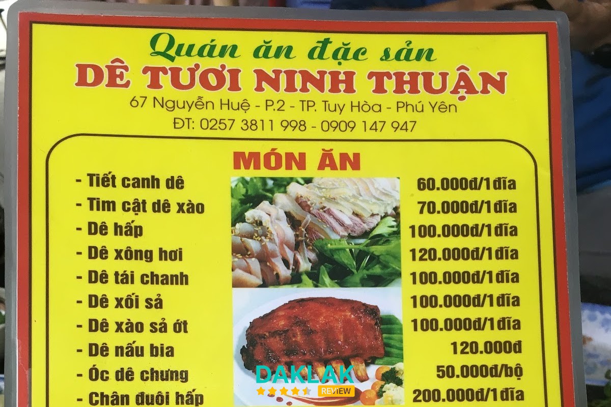Dê Tươi Ninh Thuận Tuy Hòa