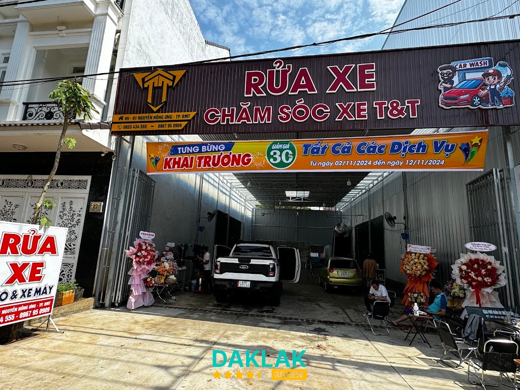 Hệ thống Rửa Xe Chăm Sóc Xe T&T Buôn Ma Thuột